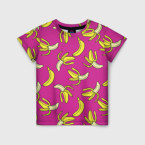 Детская футболка Banana pattern Summer Color / 3D-принт – фото 1