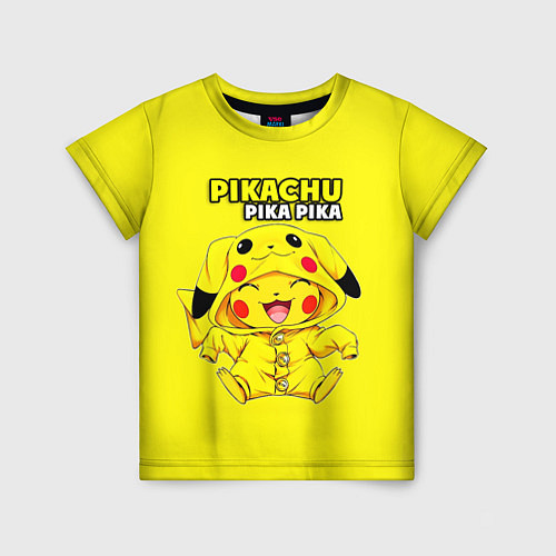 Детская футболка Пикачу Пика Пика в костюме / 3D-принт – фото 1