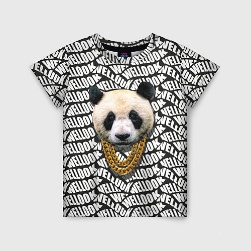 Детская футболка Panda Look / 3D-принт – фото 1