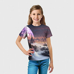 Футболка детская Cosmic fantasy art, цвет: 3D-принт — фото 2