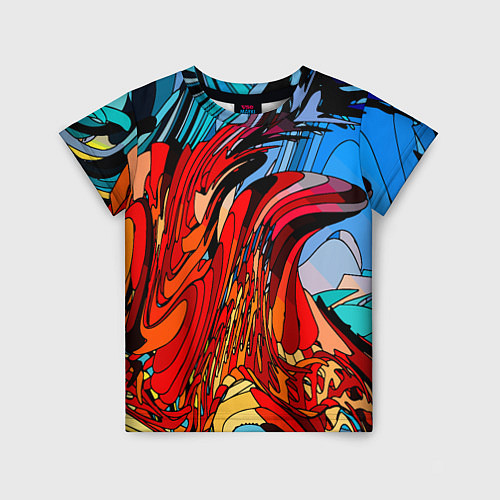 Детская футболка Abstract color pattern Fashion 2022 / 3D-принт – фото 1