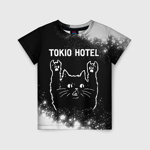 Детская футболка Tokio Hotel Rock Cat / 3D-принт – фото 1