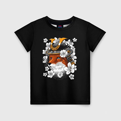 Детская футболка Лис Самурай / 3D-принт – фото 1