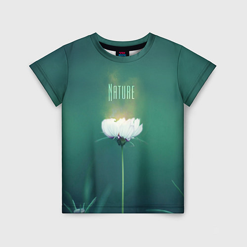 Детская футболка Природа - цветок / 3D-принт – фото 1