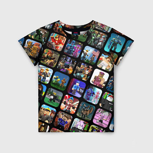 Детская футболка ROBLOX СЮЖЕТЫ / 3D-принт – фото 1