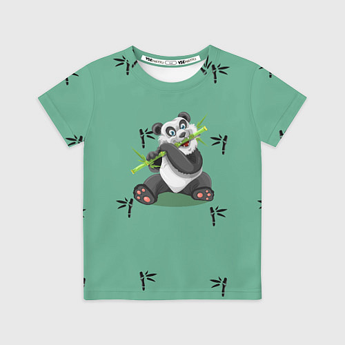 Детская футболка Пандовая семья - Папа / 3D-принт – фото 1