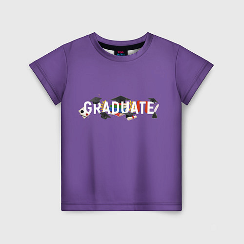 Детская футболка Graduate! / 3D-принт – фото 1