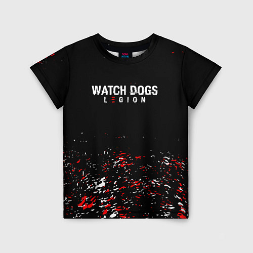 Детская футболка Watch Dogs 2 Брызги красок / 3D-принт – фото 1