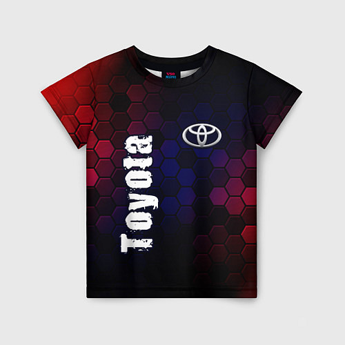 Детская футболка ТОЙОТА Toyota Графика / 3D-принт – фото 1