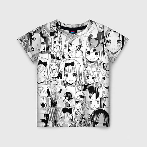 Детская футболка Госпожа Кагуя паттерн / 3D-принт – фото 1