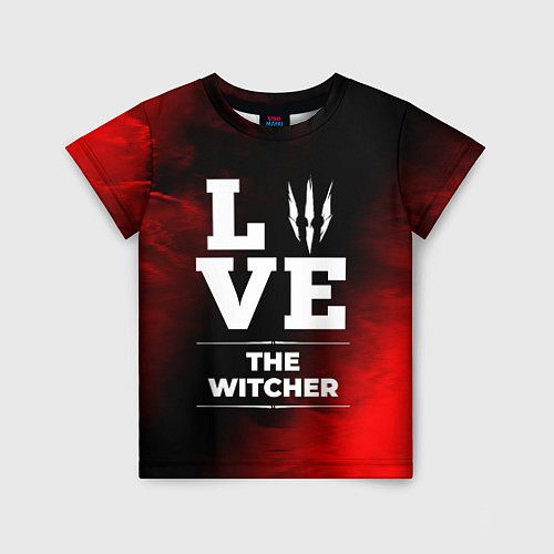 Детская футболка The Witcher Love Классика / 3D-принт – фото 1