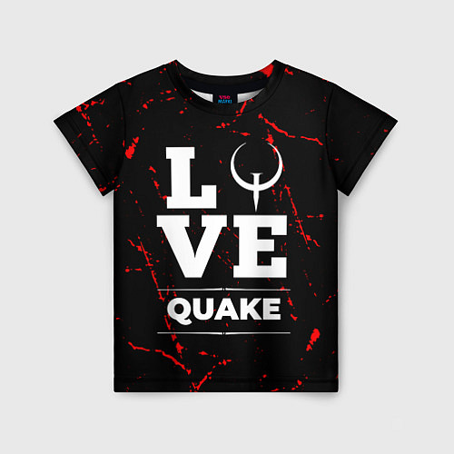 Детская футболка Quake Love Классика / 3D-принт – фото 1