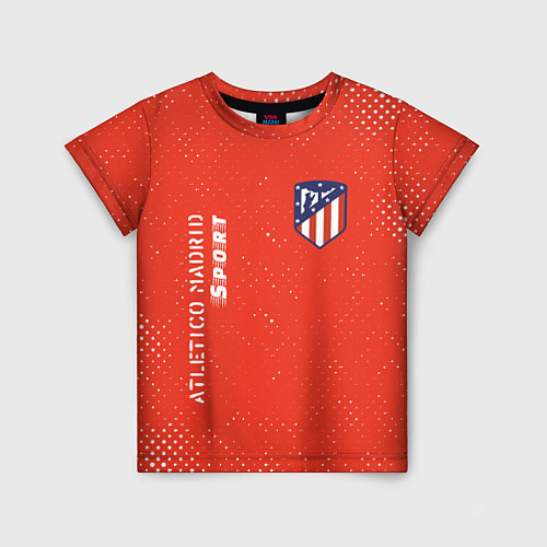 Детская футболка АТЛЕТИКО Atletico Madrid Sport Гранж / 3D-принт – фото 1