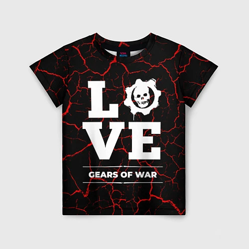 Детская футболка Gears of War Love Классика / 3D-принт – фото 1