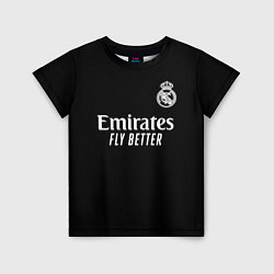 Футболка детская Real Madrid Vinicius Jr Реал Мадрид Винисиус, цвет: 3D-принт