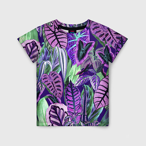 Детская футболка Цветы Яркие Тропики / 3D-принт – фото 1