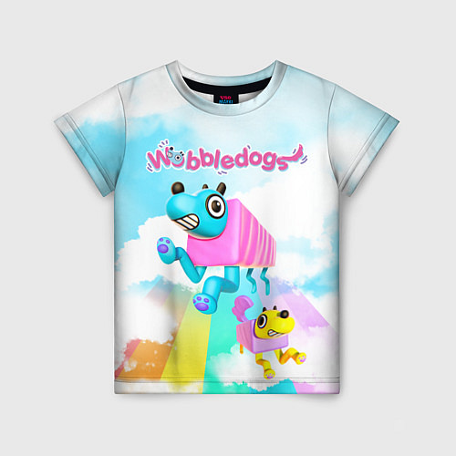 Детская футболка Wobbledogs / 3D-принт – фото 1