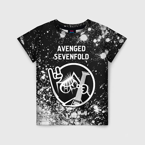 Детская футболка Avenged Sevenfold КОТ Краска / 3D-принт – фото 1