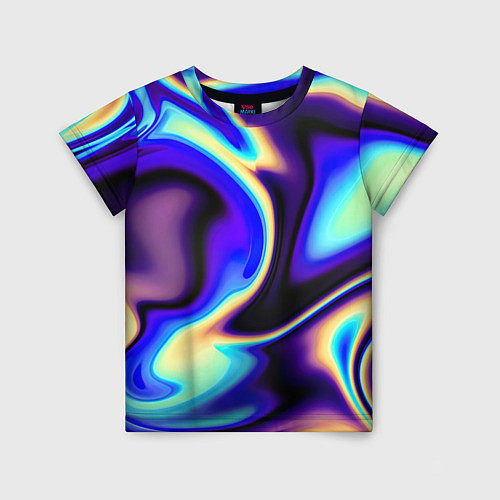 Детская футболка Цветовая абстракция / 3D-принт – фото 1
