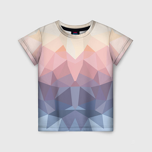 Детская футболка Полигональная свежесть 2022 / 3D-принт – фото 1