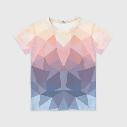 Детская футболка Полигональная свежесть 2022 / 3D-принт – фото 1