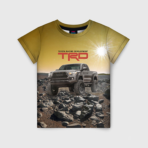 Детская футболка Toyota Racing Development Desert Тойота в каменист / 3D-принт – фото 1