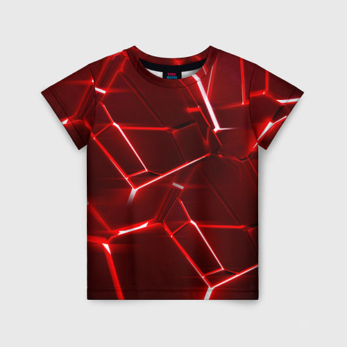 Детская футболка Red fault / 3D-принт – фото 1