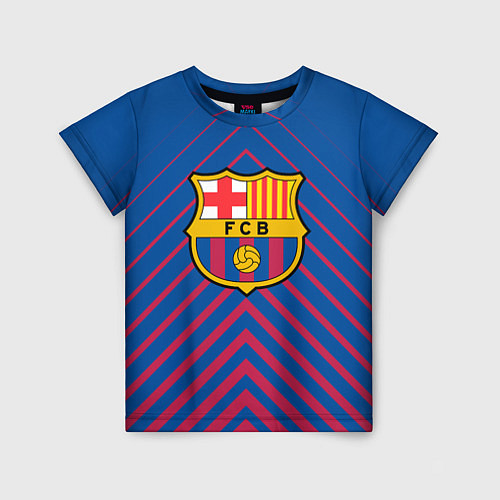 Детская футболка Barcelona Абстракция / 3D-принт – фото 1