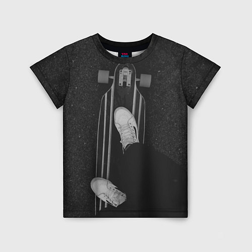 Детская футболка Skateboard Black / 3D-принт – фото 1