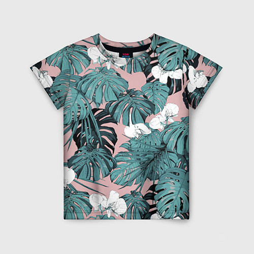 Детская футболка Цветы Тропические Орхидеи / 3D-принт – фото 1