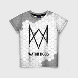 Футболка детская Watch Dogs Glitch на темном фоне FS, цвет: 3D-принт