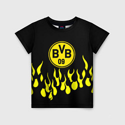 Футболка детская Borussia пламя, цвет: 3D-принт