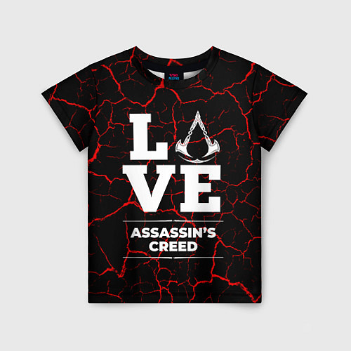 Детская футболка Assassins Creed Love Классика / 3D-принт – фото 1