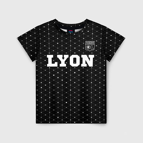 Детская футболка Lyon Sport на темном фоне / 3D-принт – фото 1