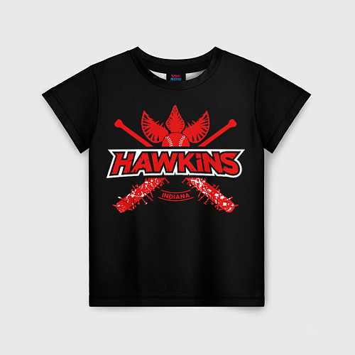 Детская футболка Hawkins Indiana / 3D-принт – фото 1