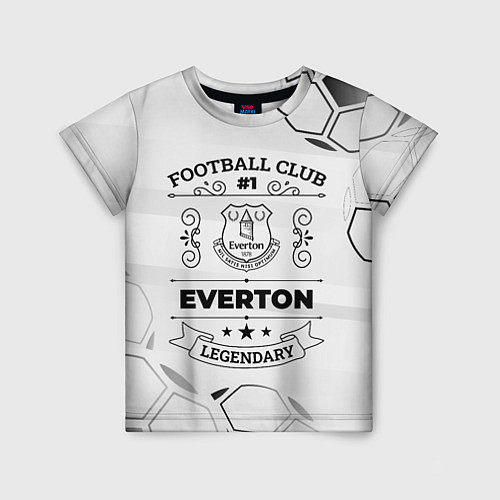 Детская футболка Everton Football Club Number 1 Legendary / 3D-принт – фото 1