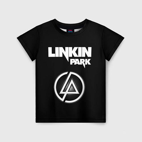 Детская футболка Linkin Park логотип и надпись / 3D-принт – фото 1