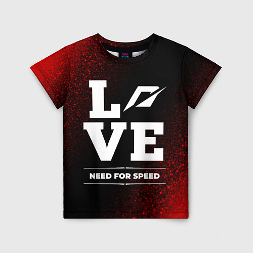 Детская футболка Need for Speed Love Классика / 3D-принт – фото 1