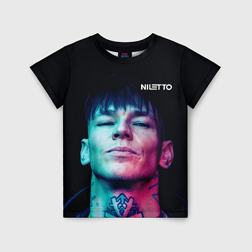 Детская футболка Нилетто - модная музыка / 3D-принт – фото 1