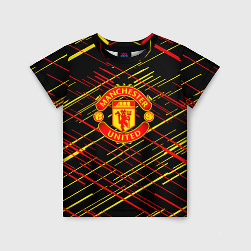 Детская футболка Манчестер юнайтед manchester united / 3D-принт – фото 1
