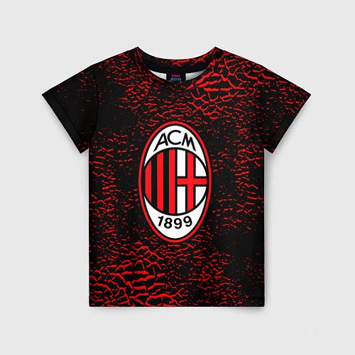 Детская футболка Ac milan фк милан logo / 3D-принт – фото 1