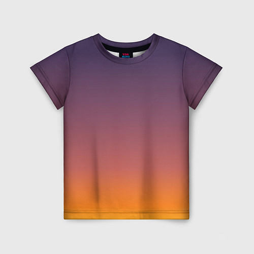 Детская футболка Sunset Gradient / 3D-принт – фото 1