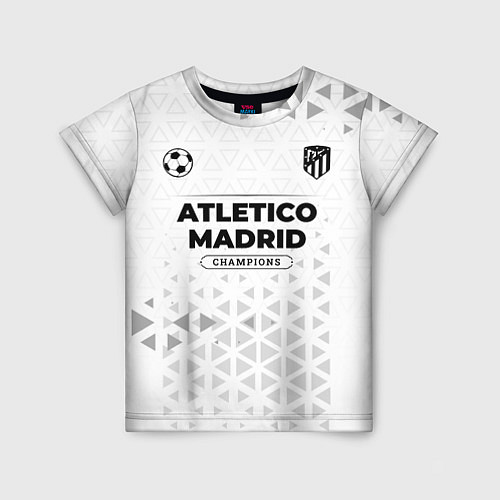 Детская футболка Atletico Madrid Champions Униформа / 3D-принт – фото 1