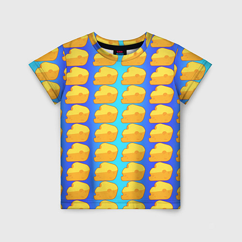Детская футболка Сыр сыр сыр / 3D-принт – фото 1