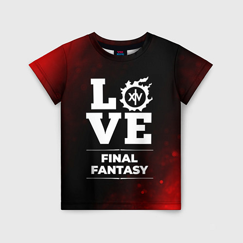 Детская футболка Final Fantasy Love Классика / 3D-принт – фото 1