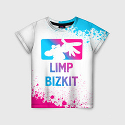 Футболка детская Limp Bizkit Neon Gradient, цвет: 3D-принт