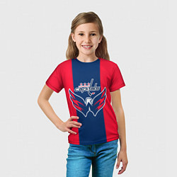 Футболка детская Вашингтон КэпиталзWashington Capitals, цвет: 3D-принт — фото 2