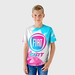 Футболка детская Fiat Neon Gradient, цвет: 3D-принт — фото 2