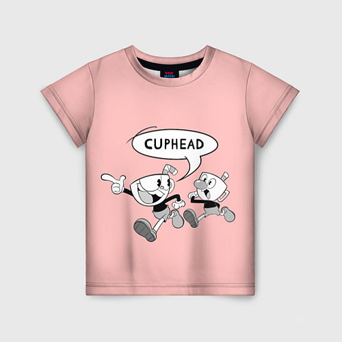 Детская футболка Персонажи Сuphead / 3D-принт – фото 1