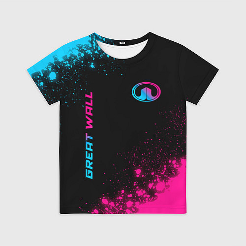 Детская футболка Great Wall Neon Gradient / 3D-принт – фото 1